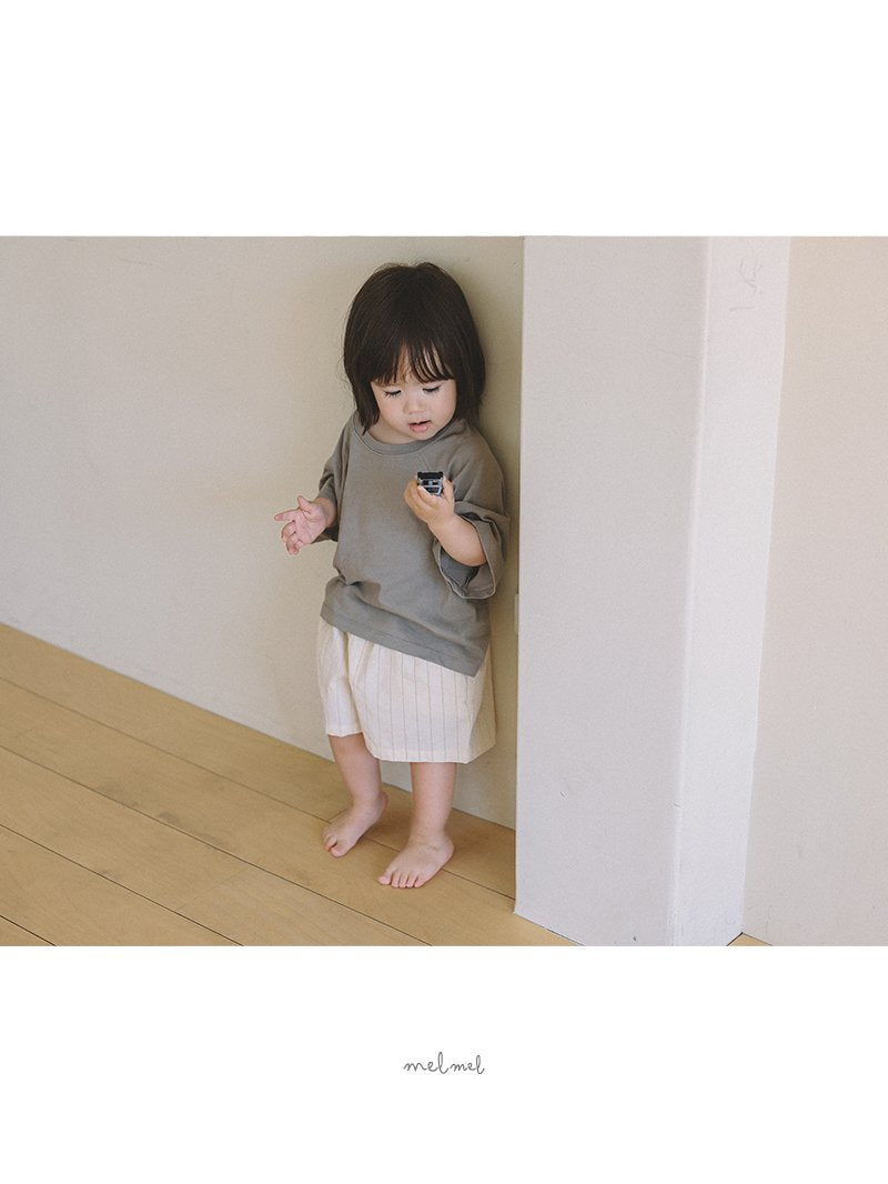 ［melmel］Stripe short pants