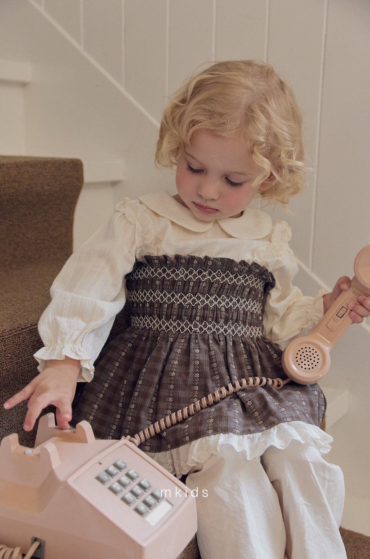 ［mkids］Bell smock blouse