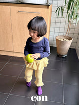［con］Frill flare leggings