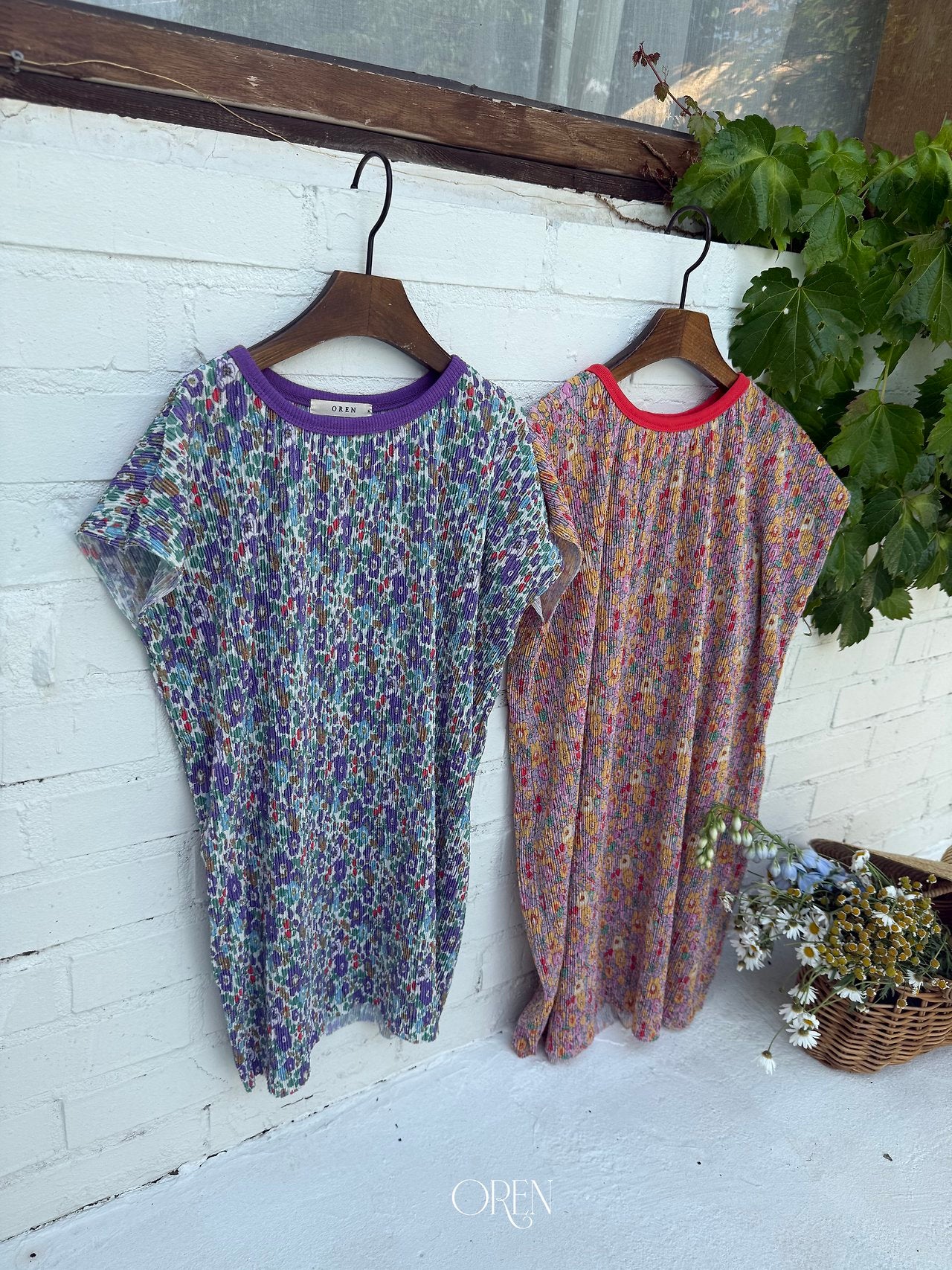 ［OREN］Rozy pleats one-piece