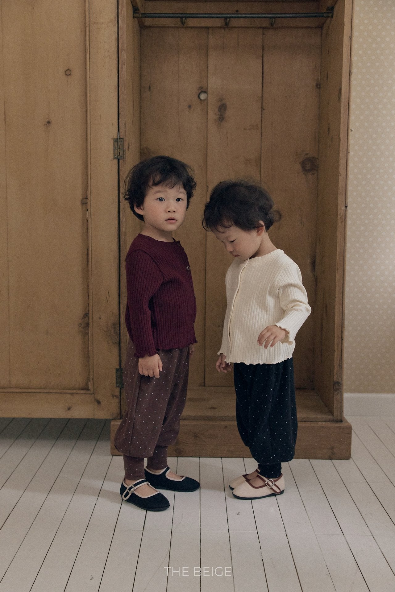 ［The beige］Aladdin Dot Pants