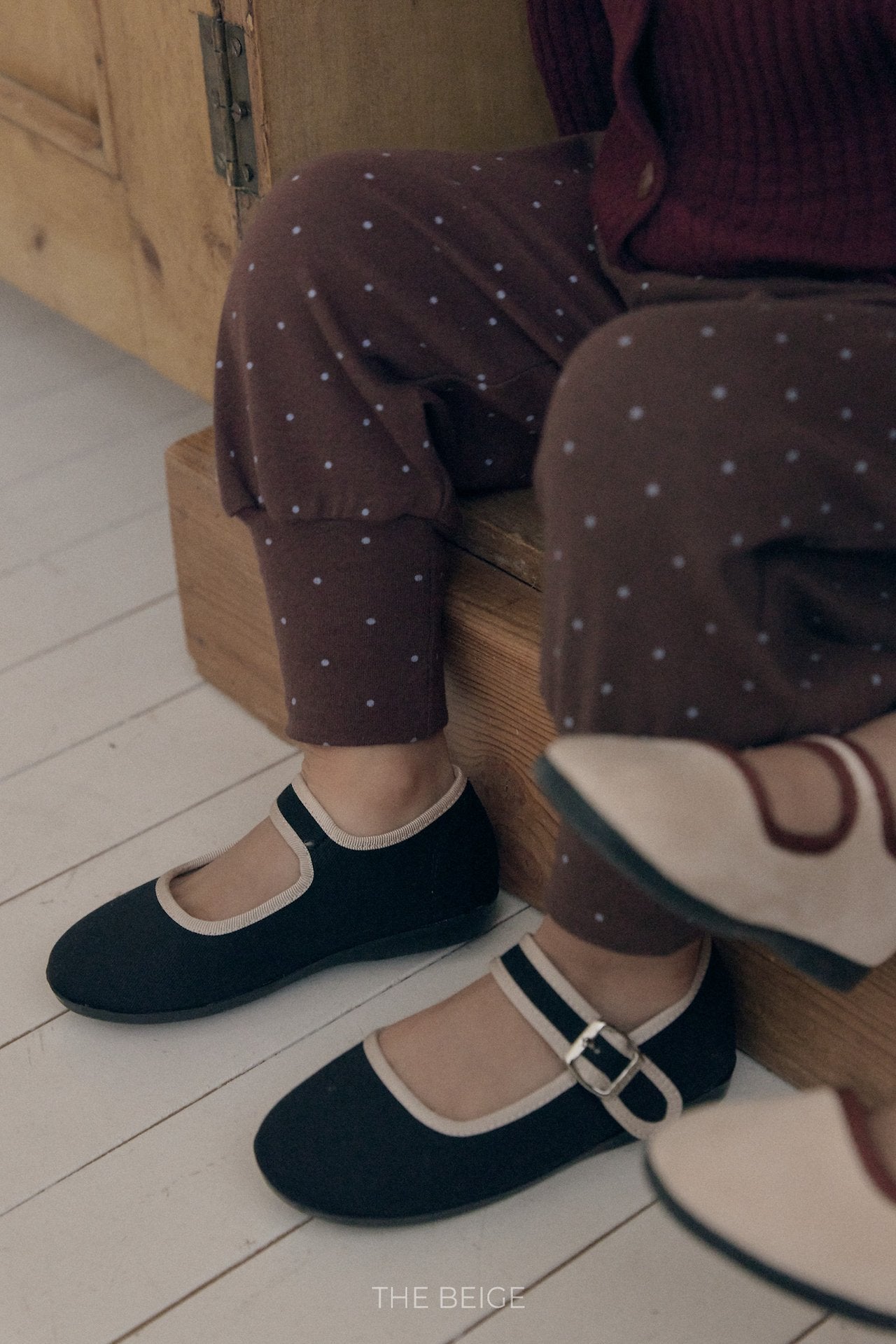 ［The beige］Aladdin Dot Pants