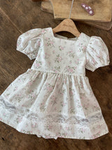 ［Anne shirley］Aress flower rompers