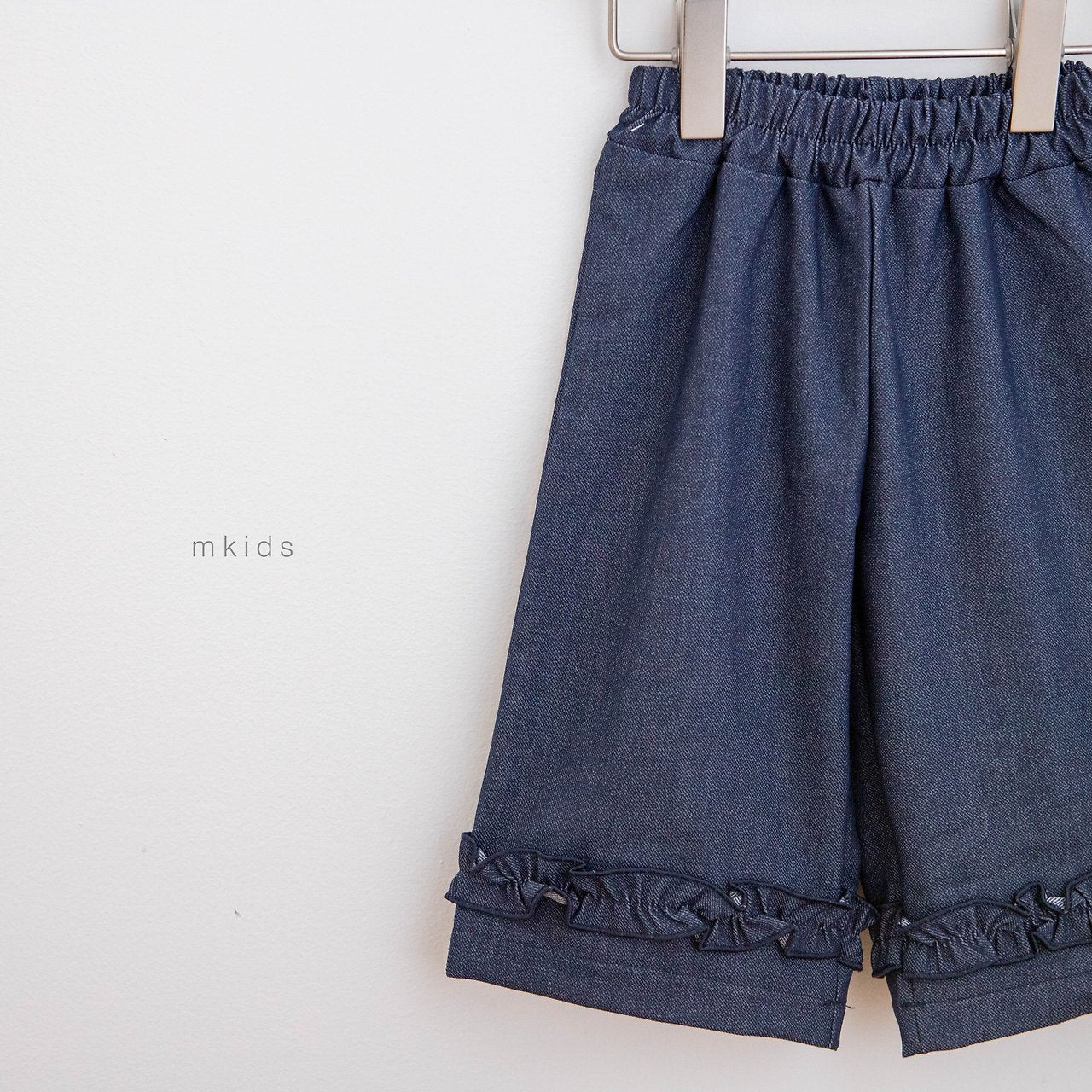 ［mkids］Jean frill pants