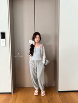 ［comma］Stripe lace camisole
