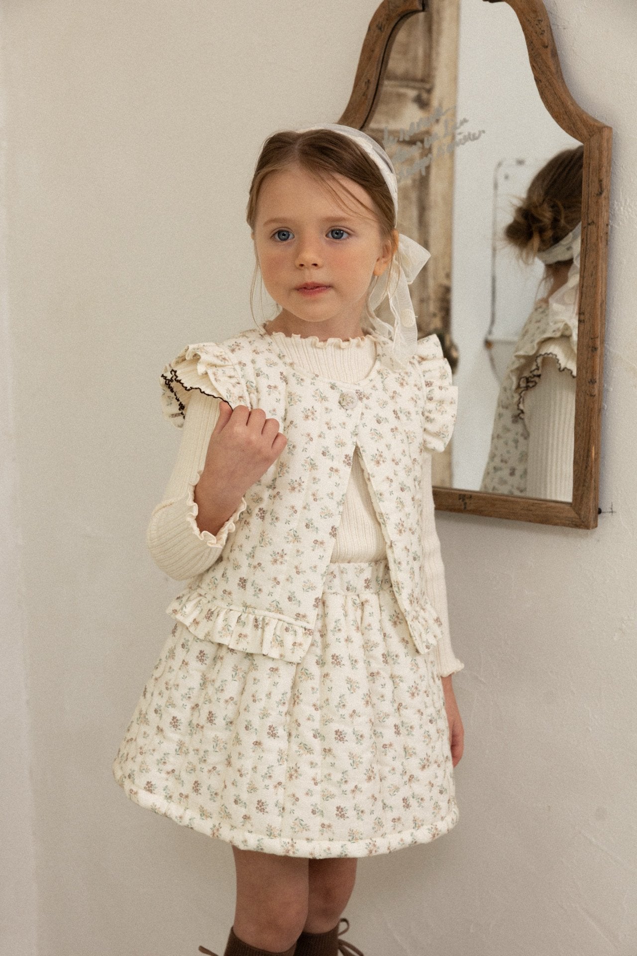 ［perrobebe］Mary frill tops