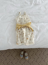 ［minirobe］Puppy pattern overalls