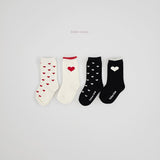 ［bebenine］Nine Heart Knee Socks Set