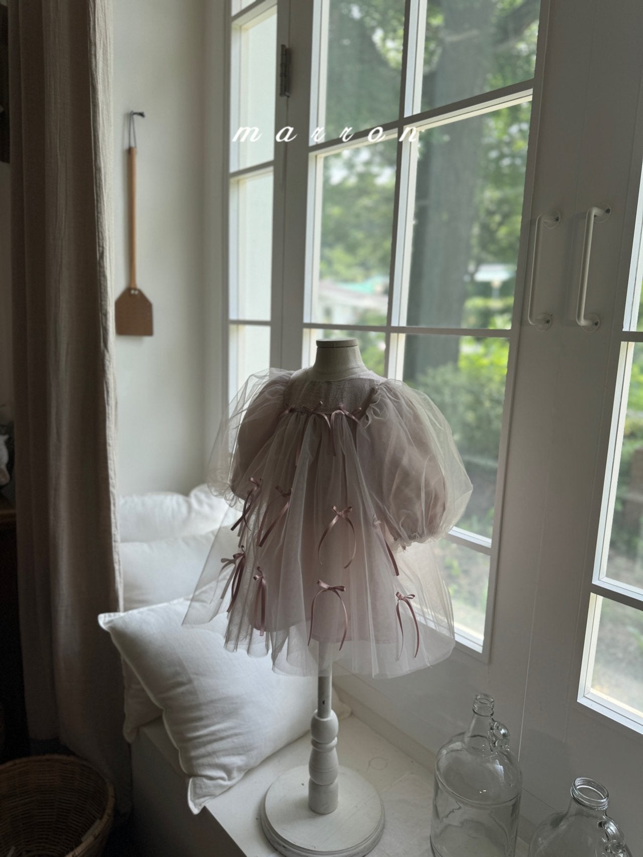 ［marron］Ribbon dress