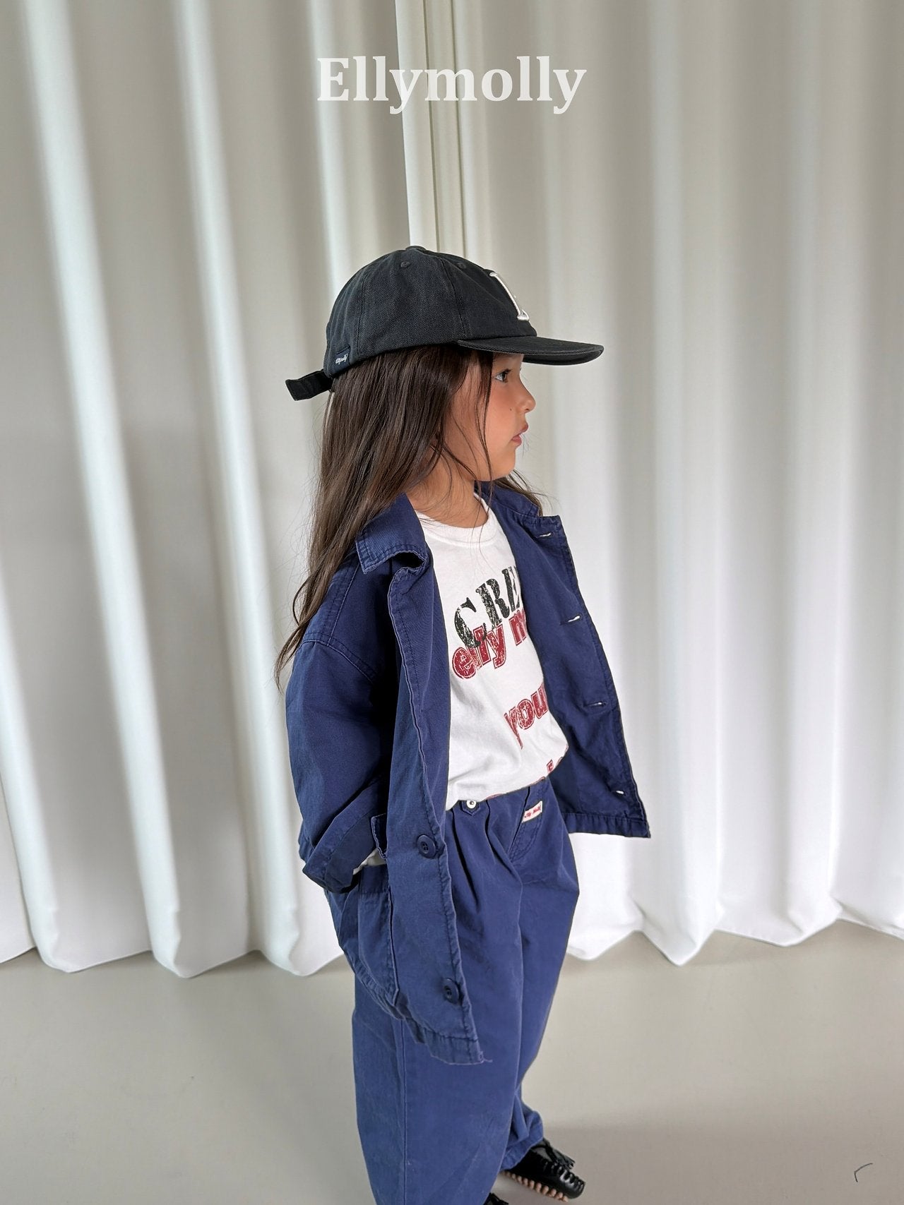 ［ELLY MOLLY］Crew boxy tee