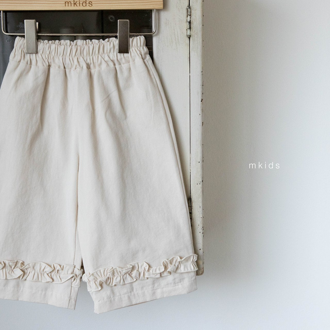 ［mkids］Jean frill pants