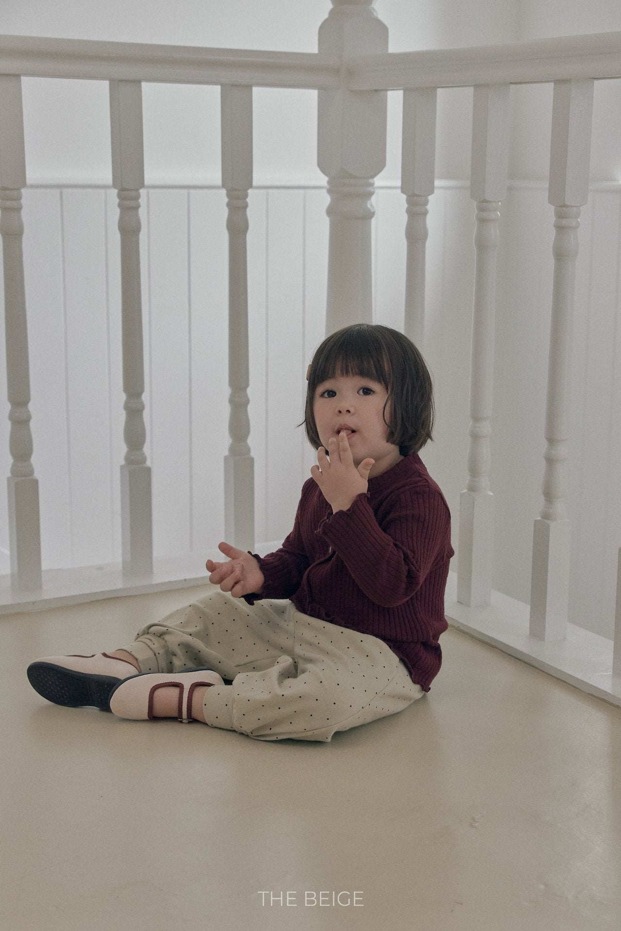 ［The beige］Aladdin Dot Pants