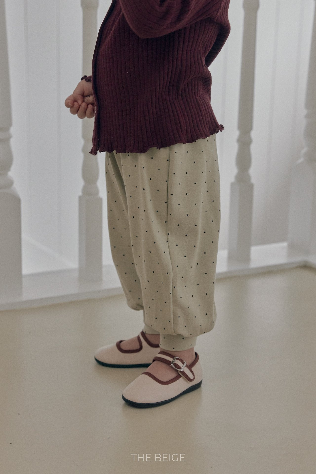 ［The beige］Aladdin Dot Pants