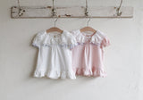 ［FLO］Roffy lace collar tops