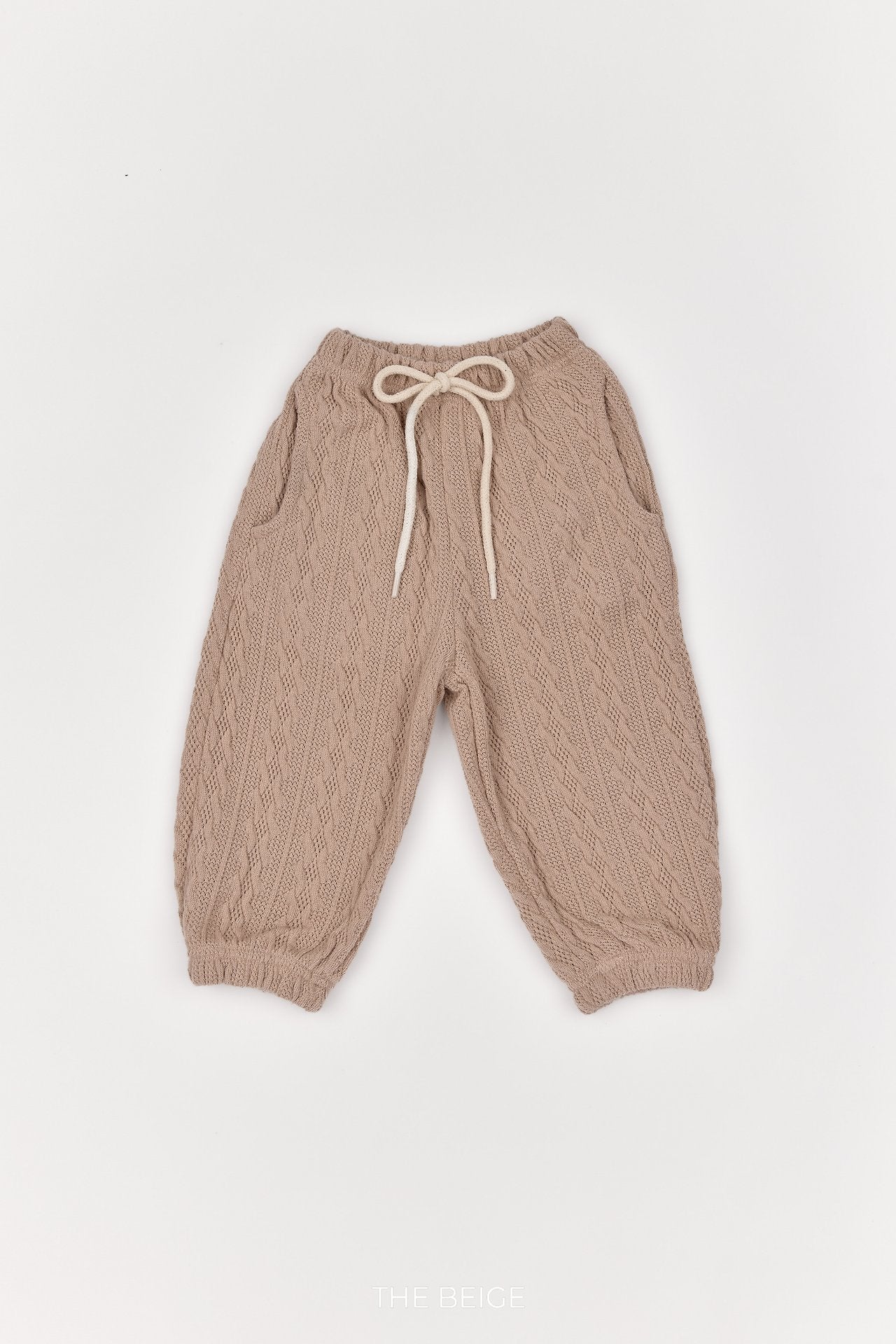 ［The beige］Knit Jogger Pants