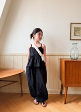 ［comma］Linen frill camisole blouse