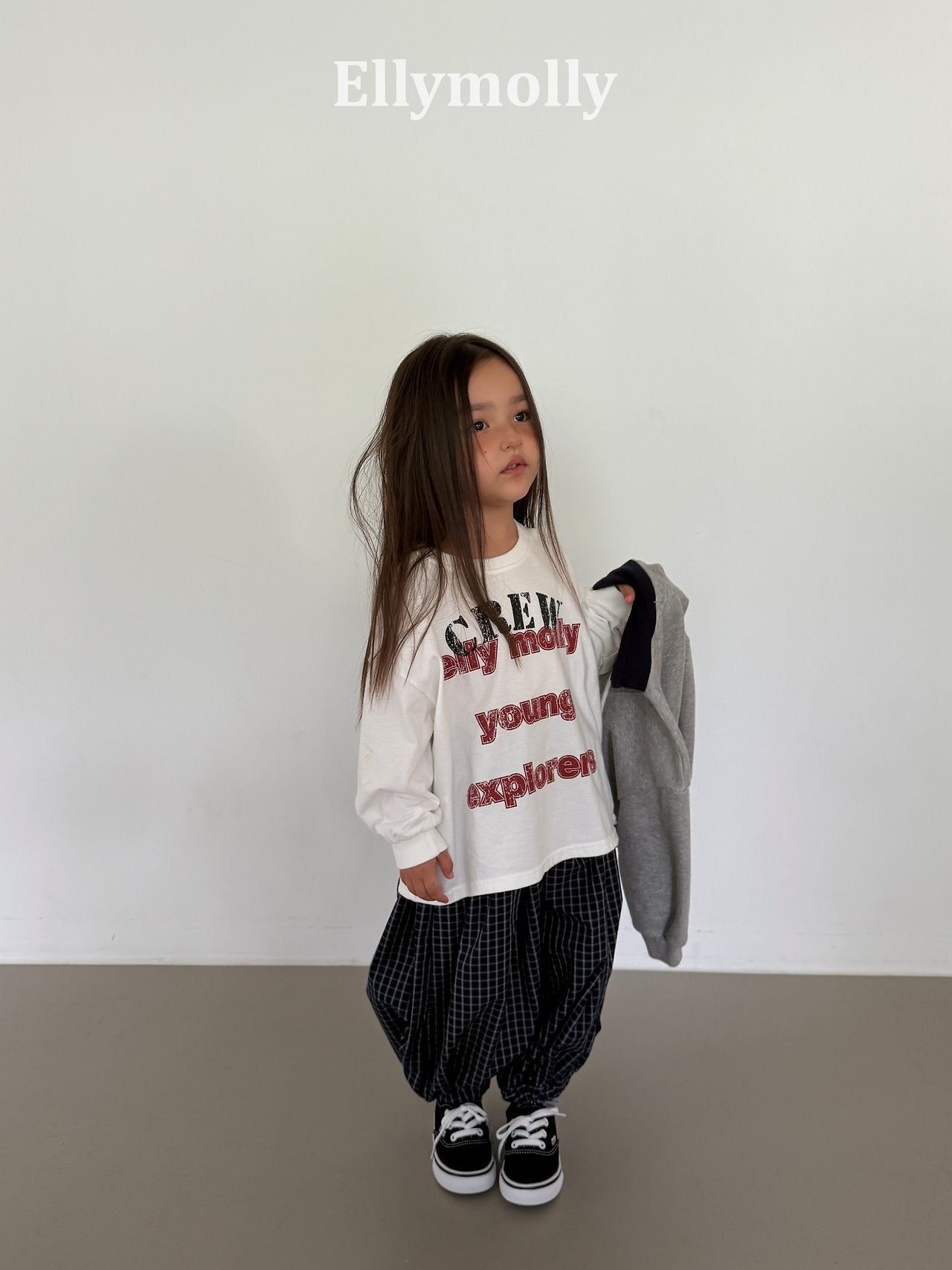 ［ELLY MOLLY］Crew boxy tee