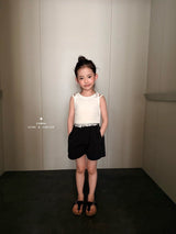 ［comma］Lettering band short pants