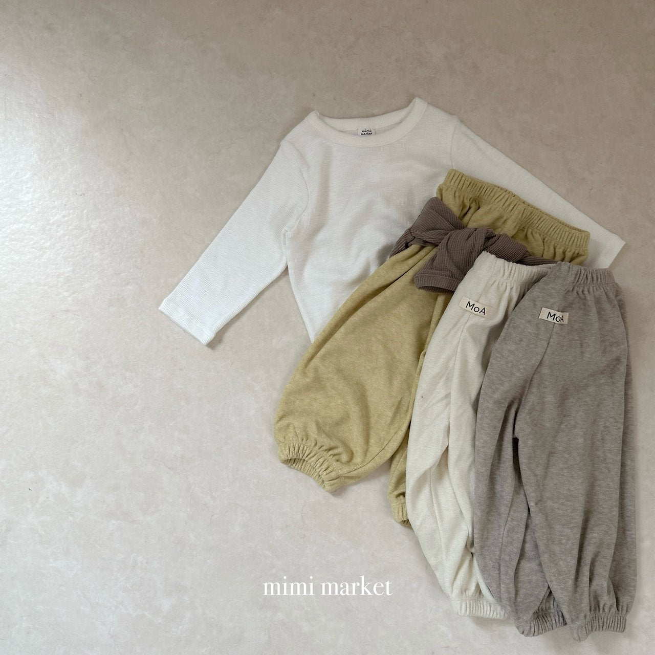 ［mimi market］Terry jogger pants