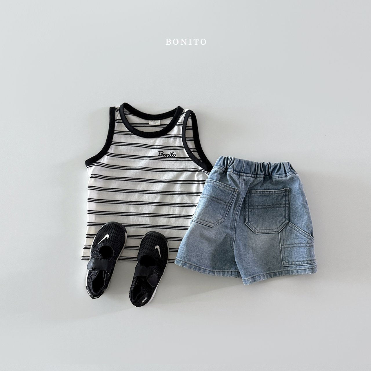 ［Bonito］Double stripe sleeveless