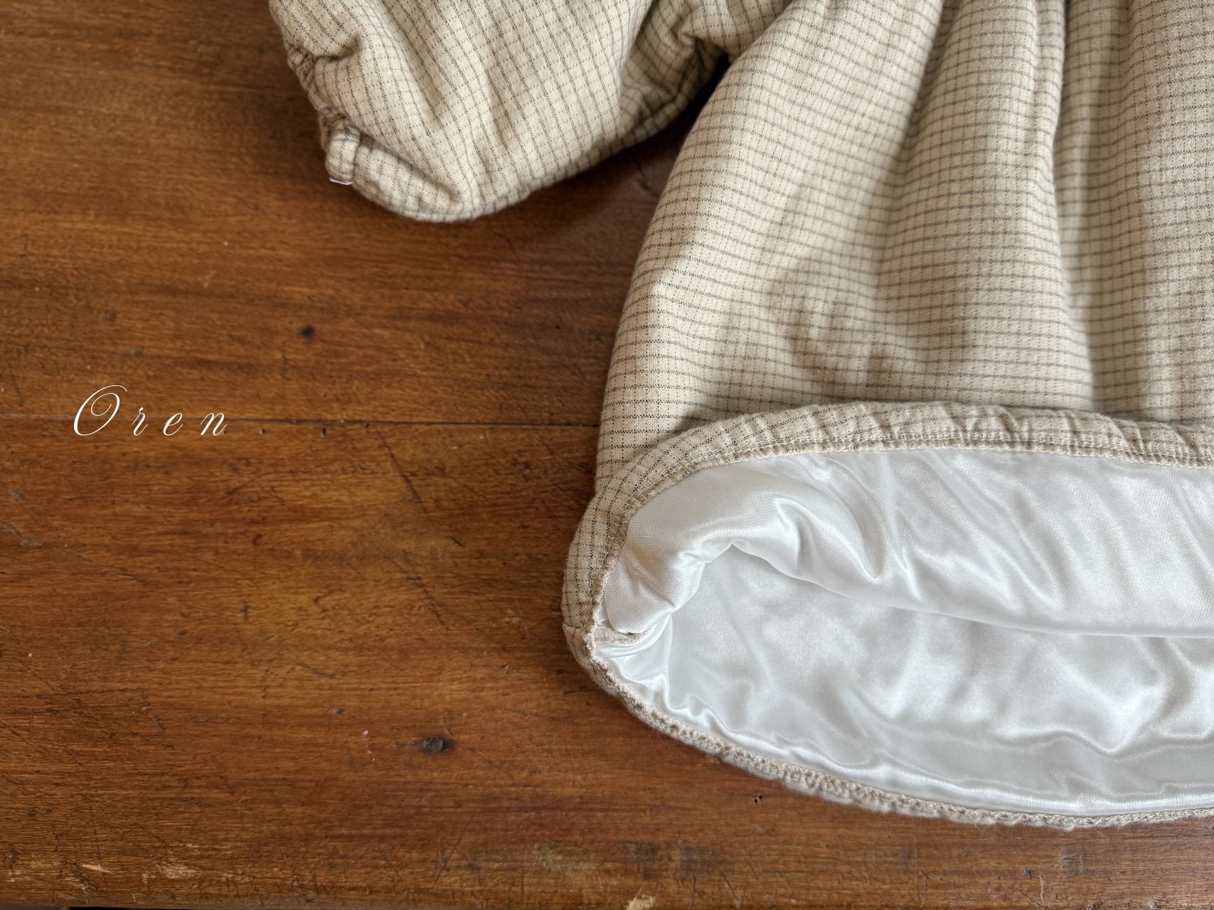 ［OREN］Baguette check padding jumper (3oz)