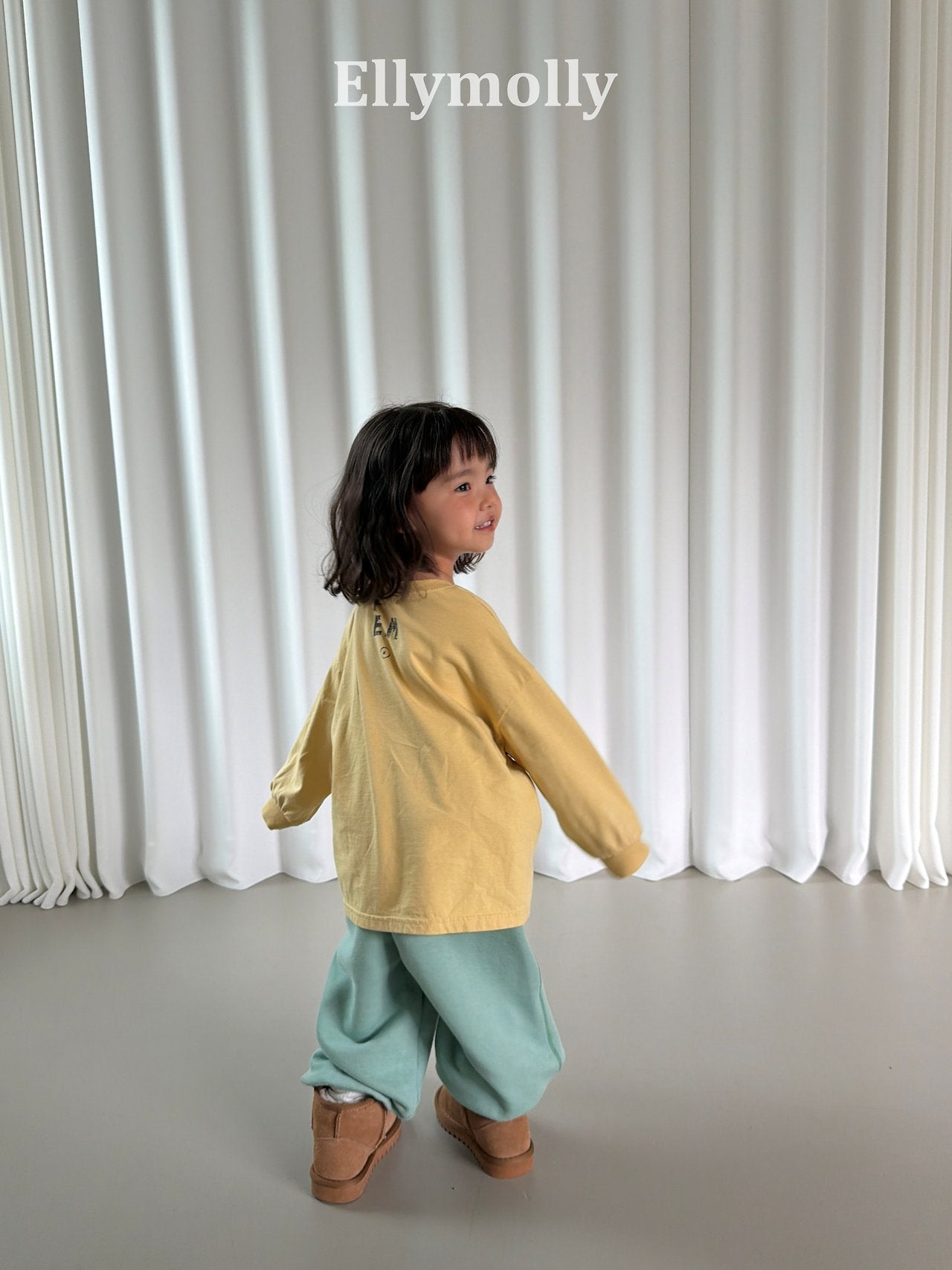 ［ELLY MOLLY］Crew boxy tee