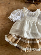 ［Anne shirley］Check lace bloomer skirt