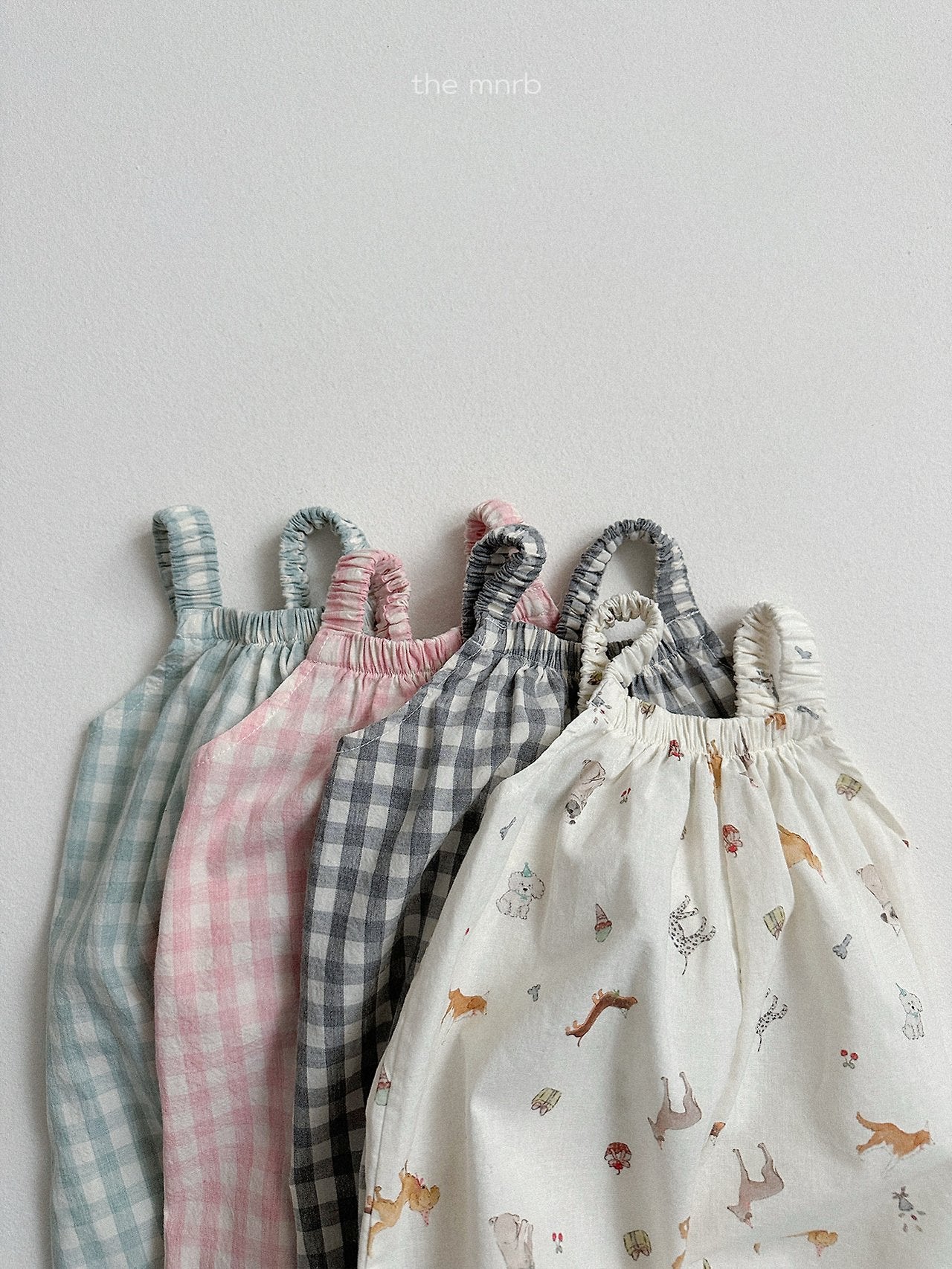 ［minirobe］Puppy pattern overalls