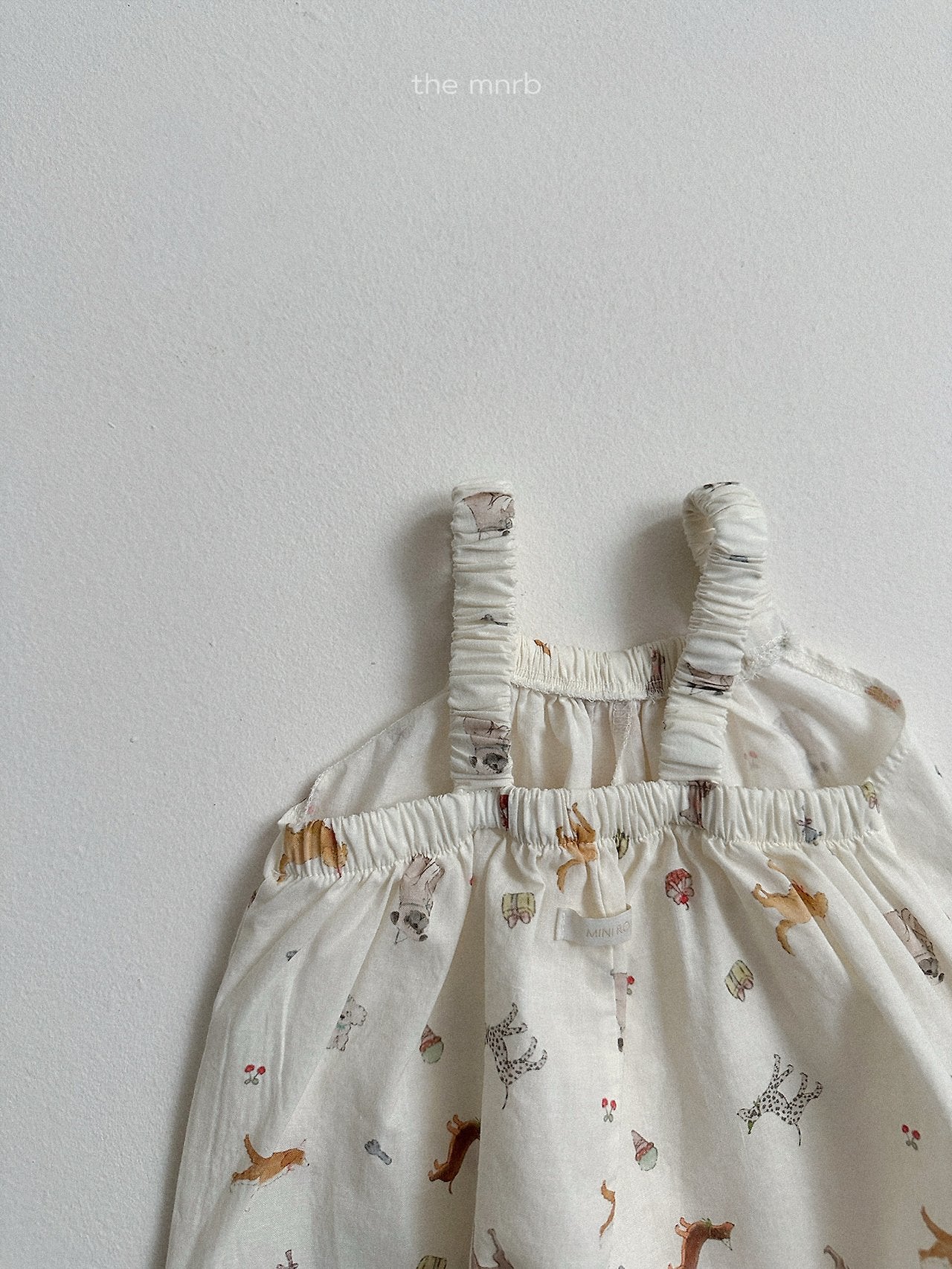 ［minirobe］Puppy pattern overalls