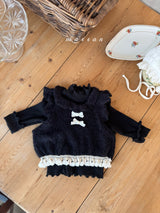 ［marron］Sweetie ribbon vest