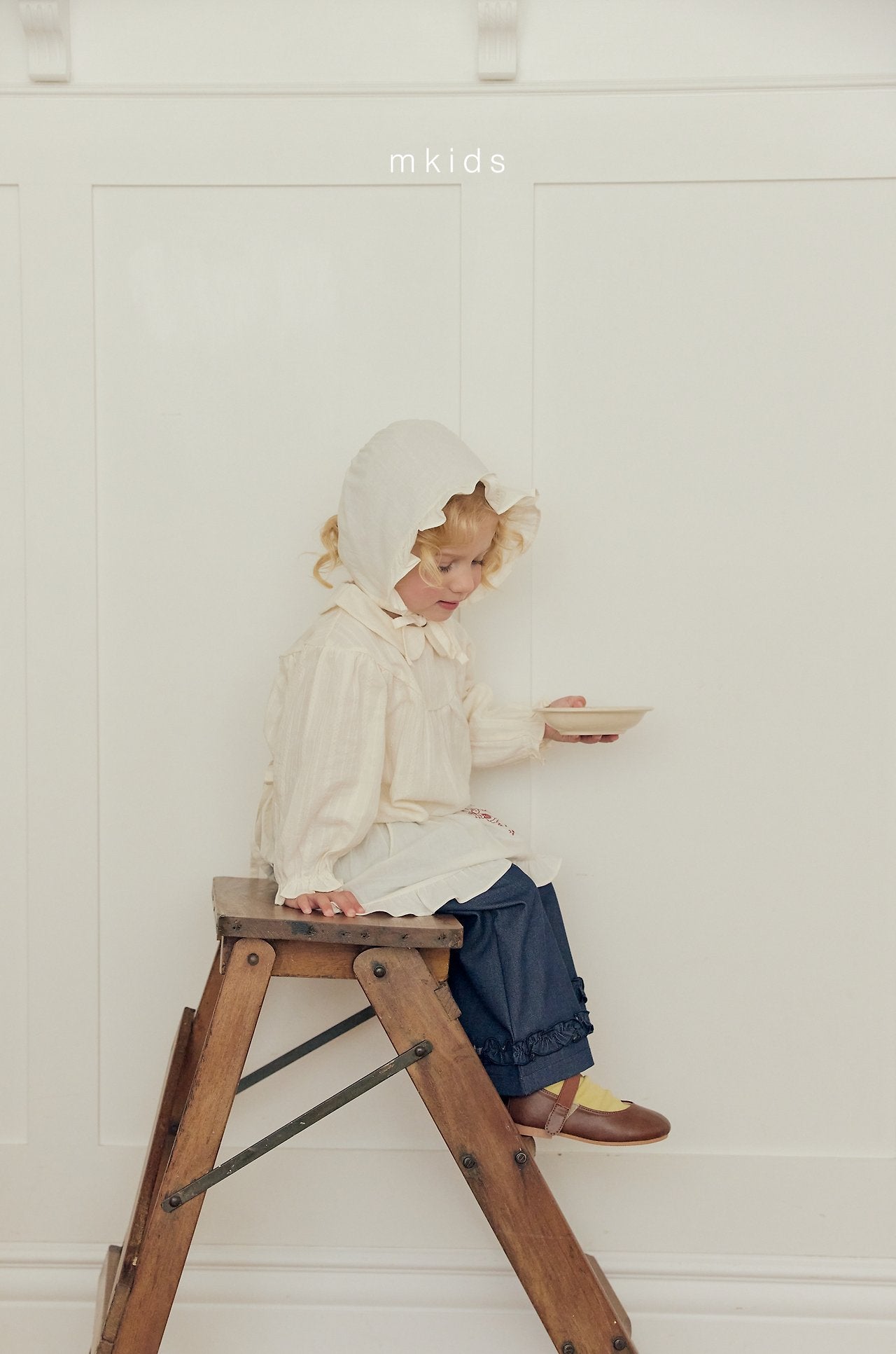 ［mkids］Jean frill pants