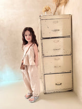 ［comma］Linen frill camisole blouse