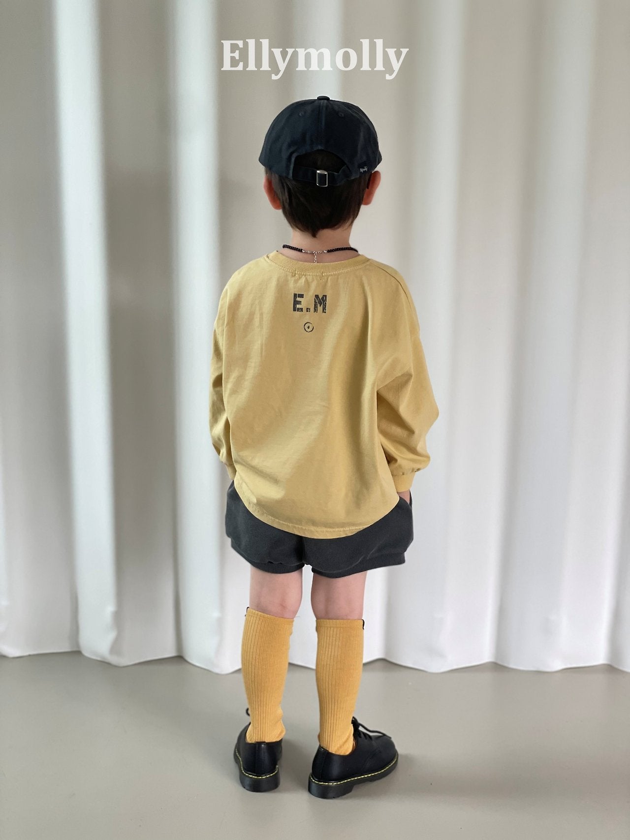 ［ELLY MOLLY］Crew boxy tee