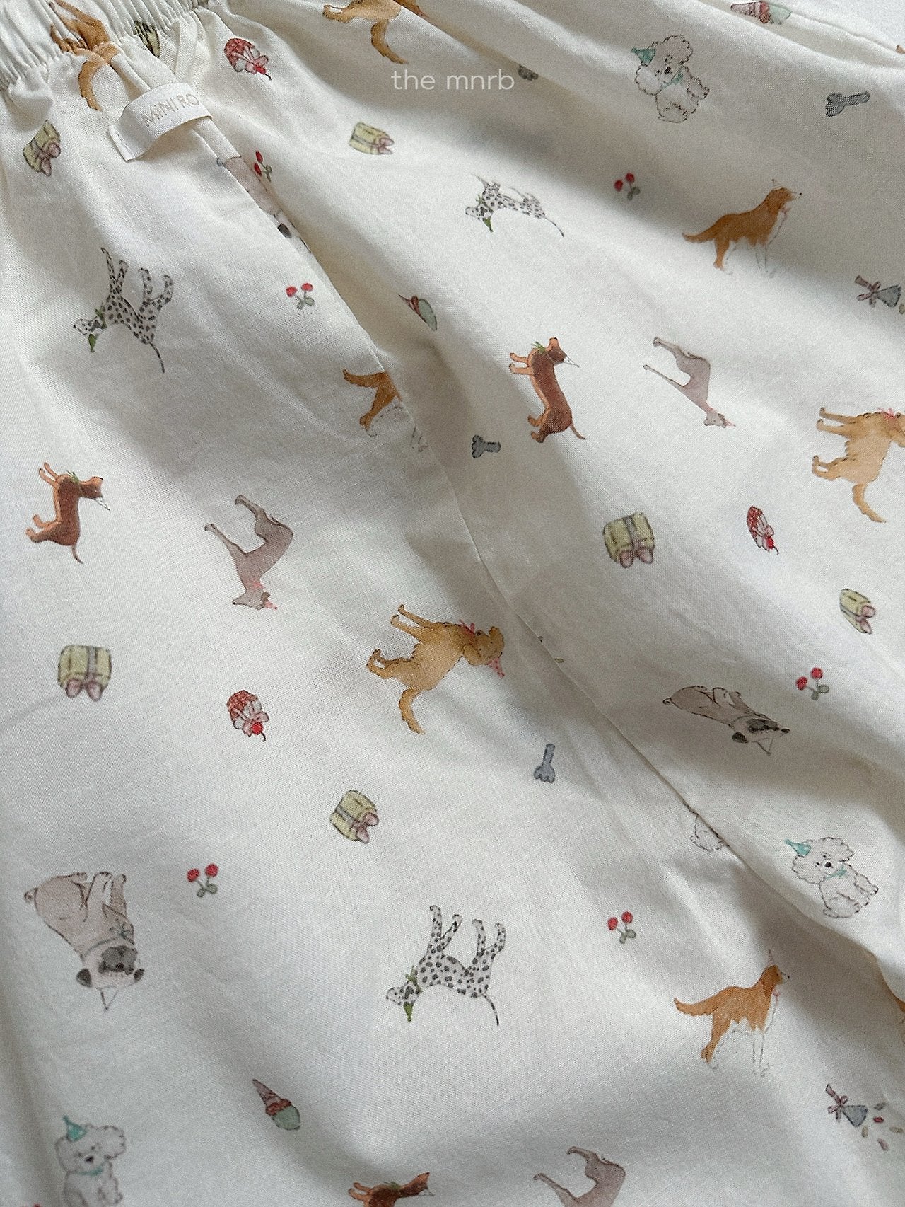 ［minirobe］Puppy pattern overalls