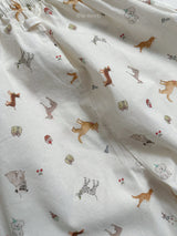 ［minirobe］Puppy pattern overalls