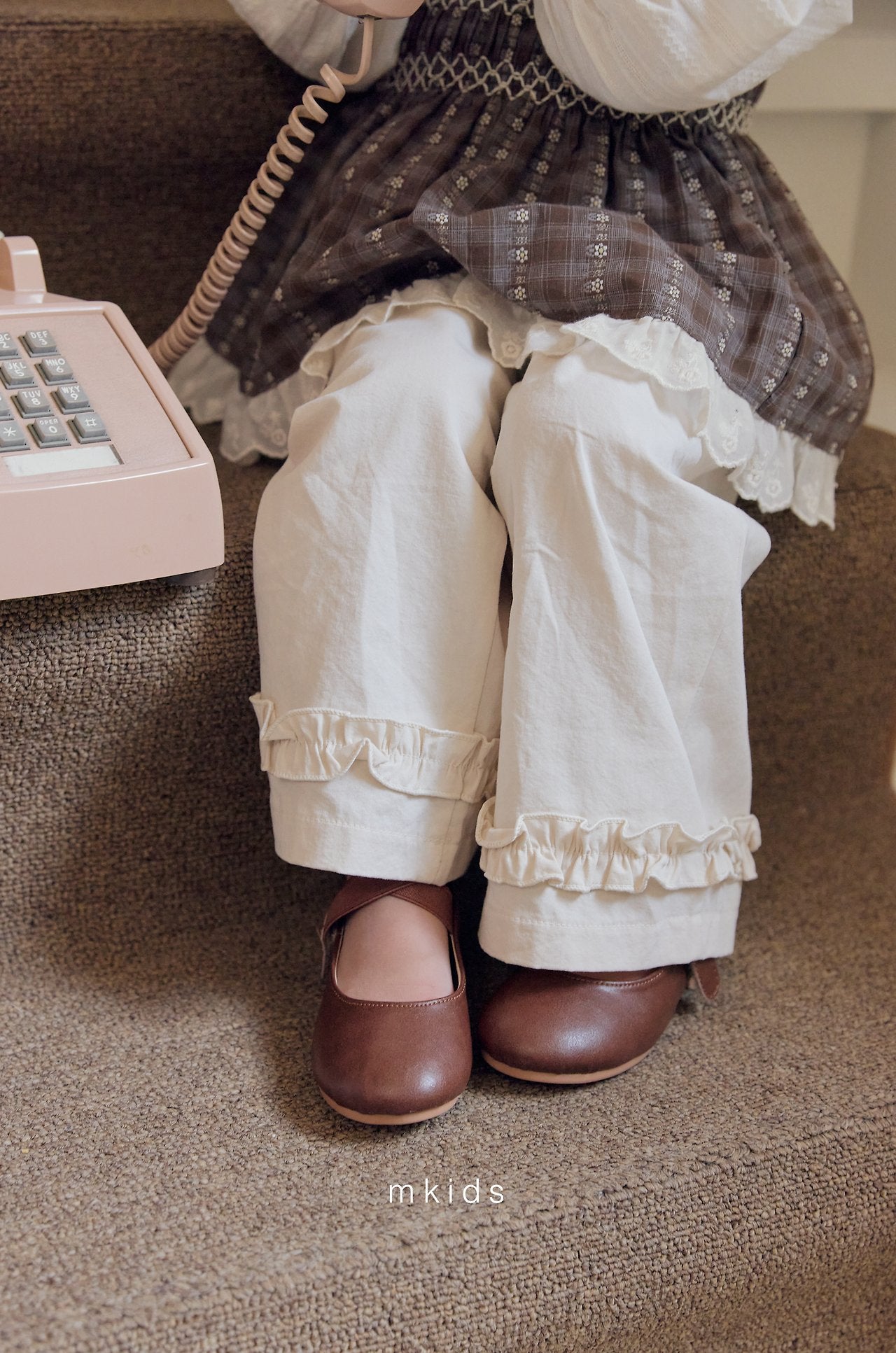 ［mkids］Jean frill pants