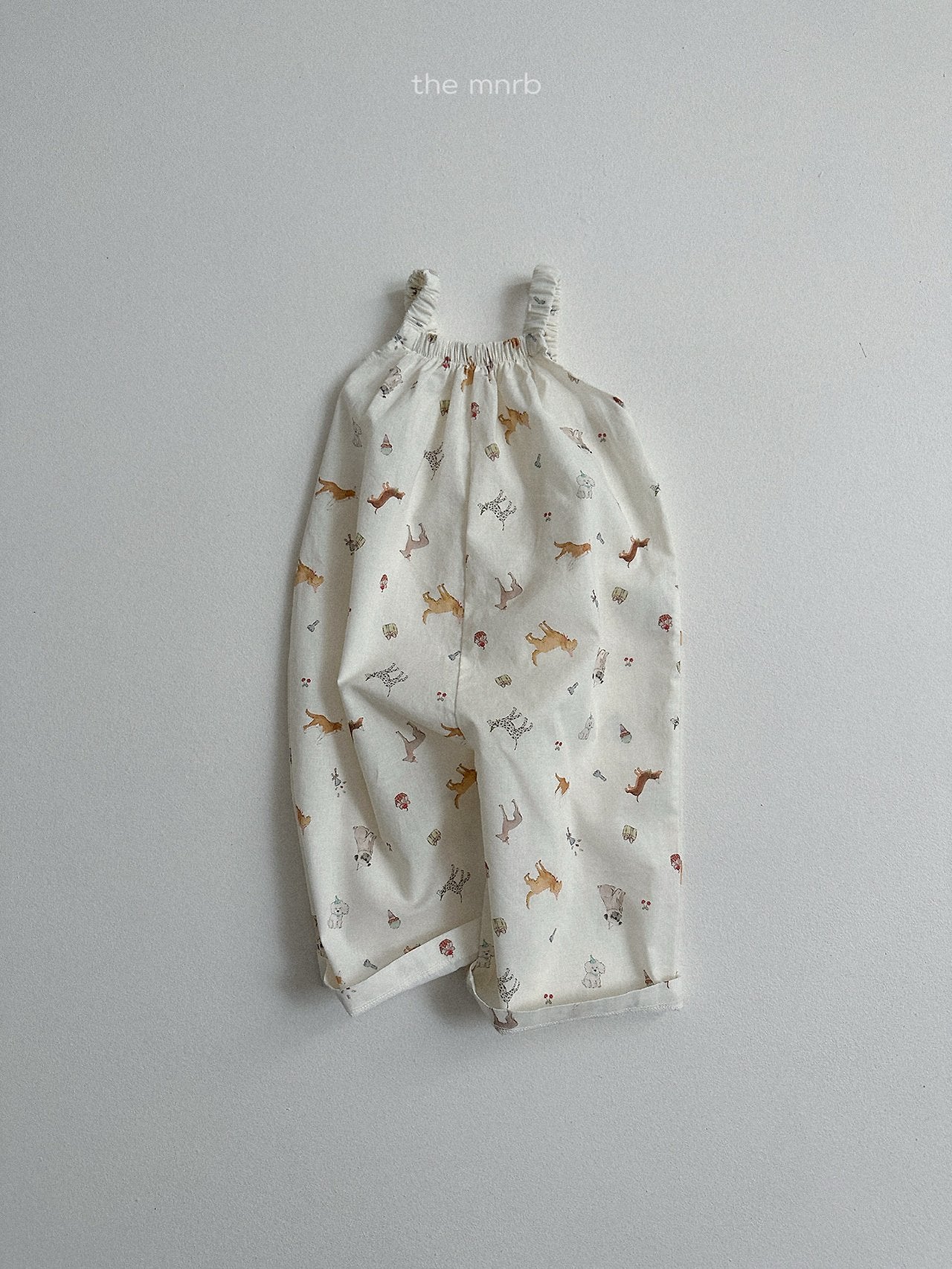 ［minirobe］Puppy pattern overalls