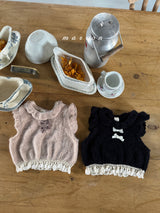 ［marron］Sweetie ribbon vest