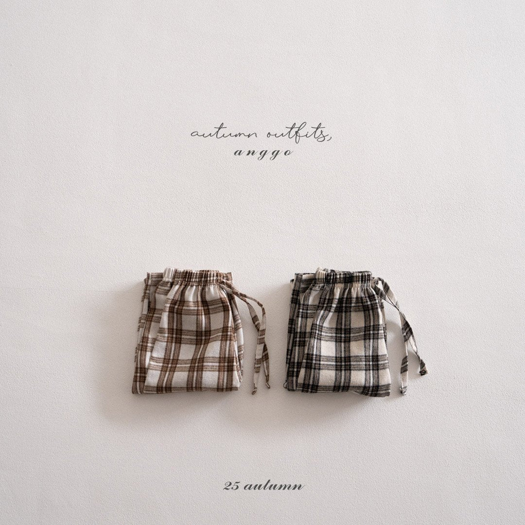 ［anggo］Chex pants