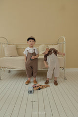 ［The beige］Binding overalls