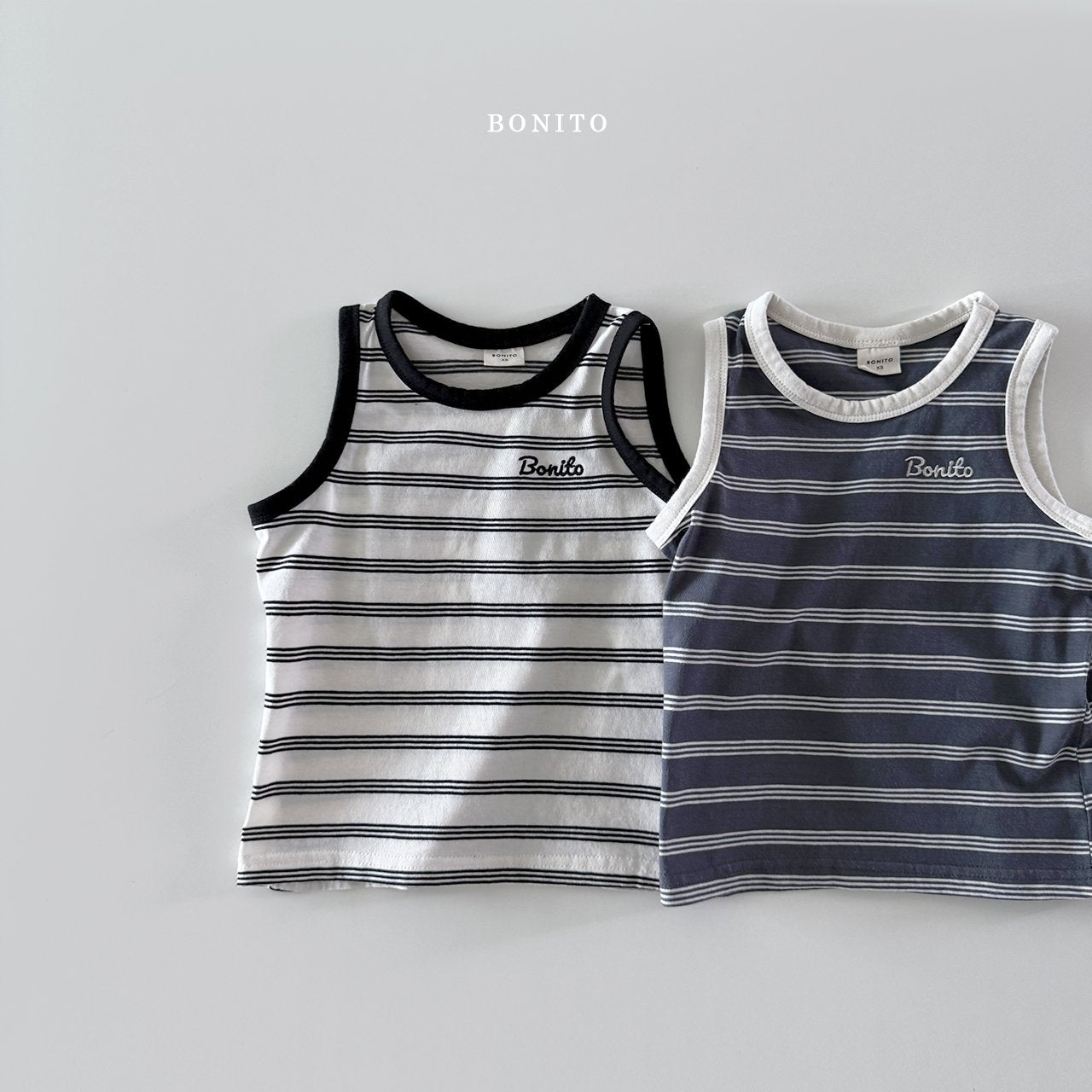 ［Bonito］Double stripe sleeveless