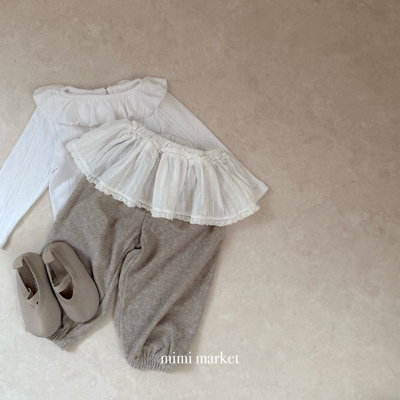 ［mimi market］Terry jogger pants