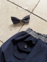 ［jujua］Pocket check balloon pants