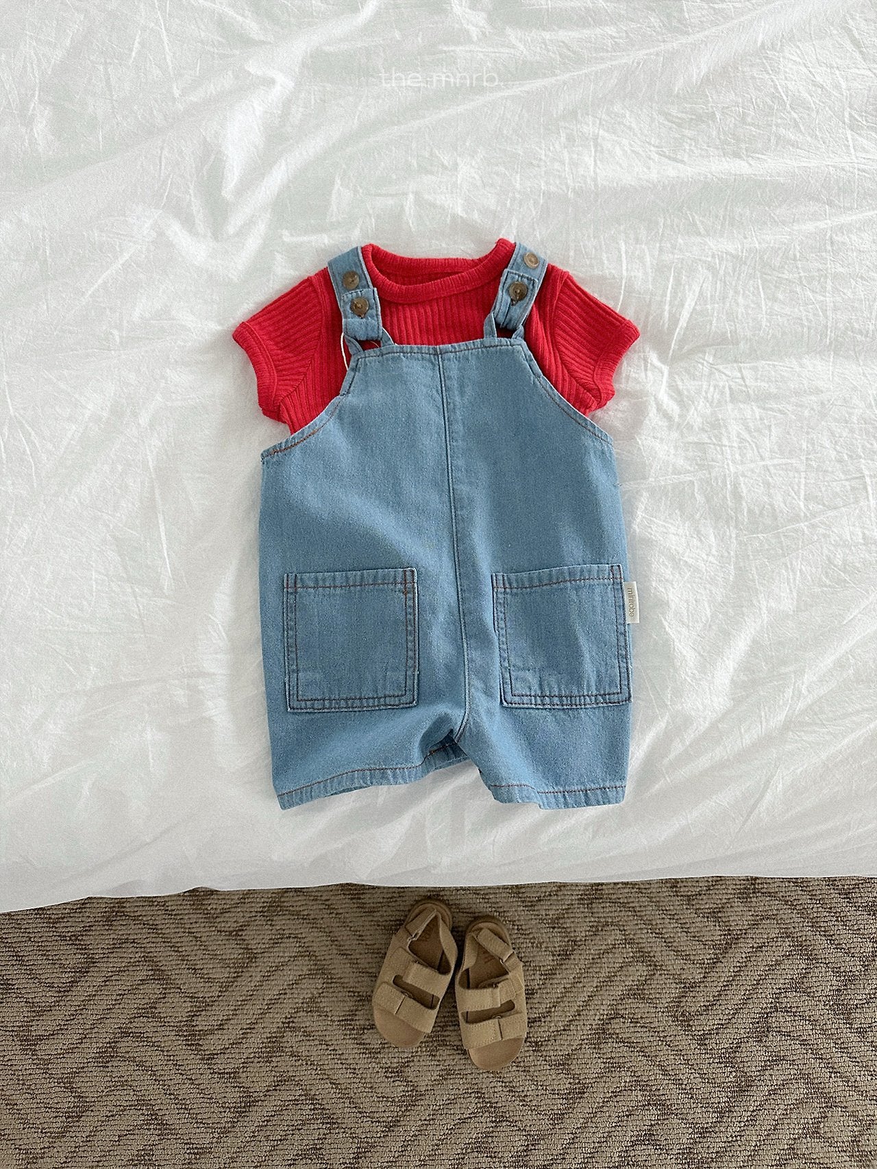 ［minirobe］Bella ribbed tee