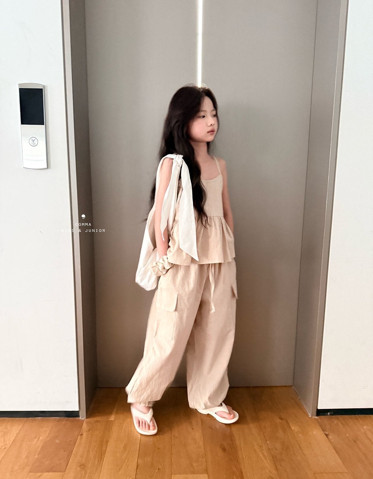 ［comma］Linen jogger pants