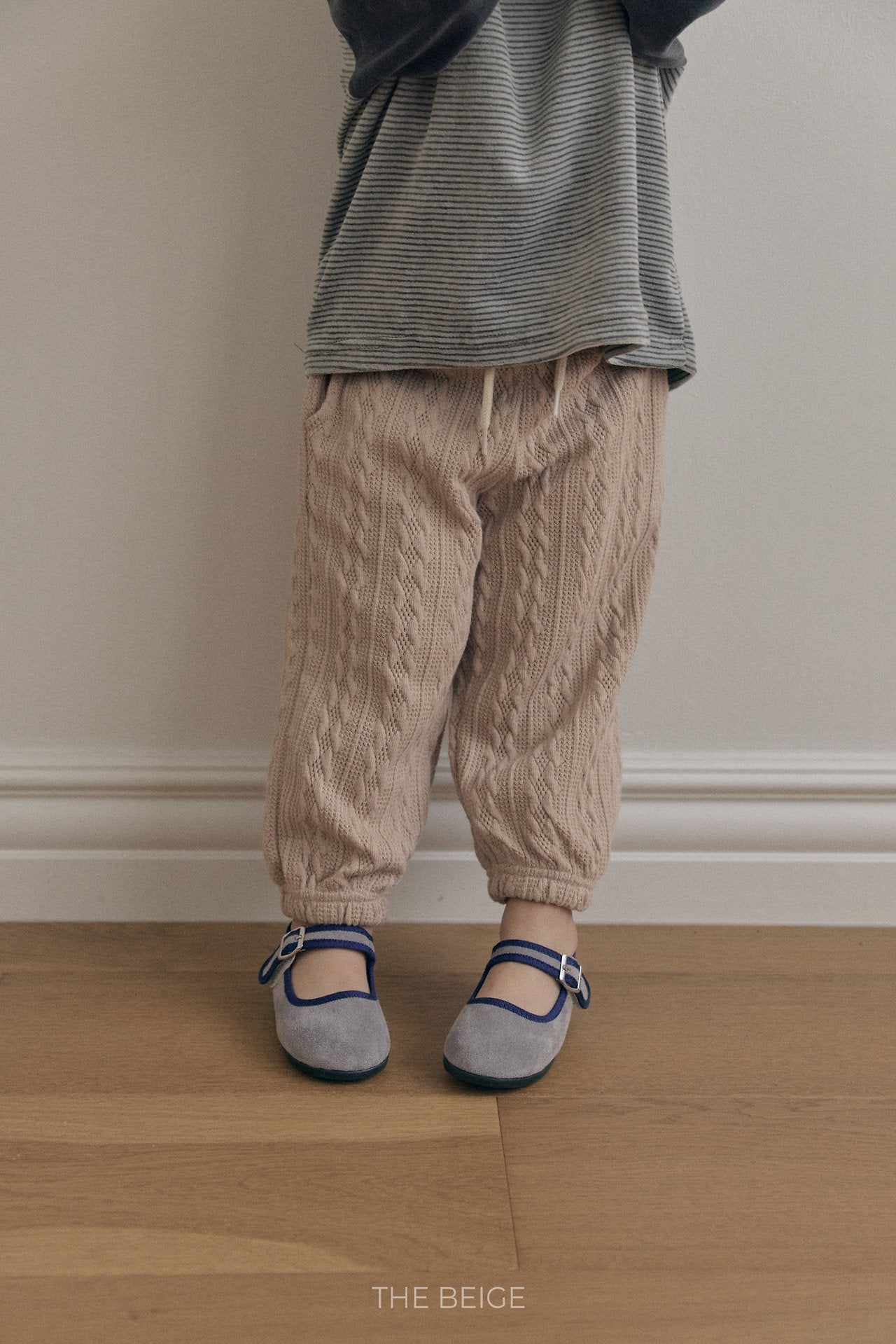 ［The beige］Knit Jogger Pants
