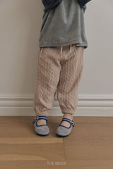 ［The beige］Knit Jogger Pants