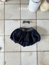 ［jujua］Pocket check balloon pants