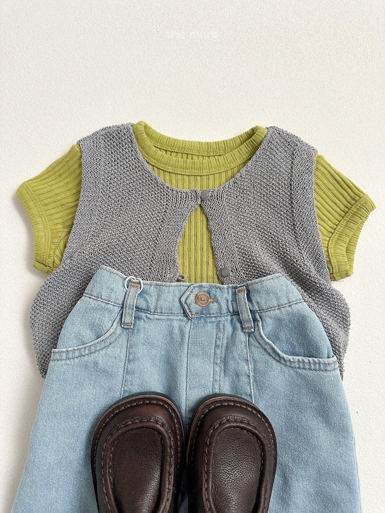 ［minirobe］Bella ribbed tee