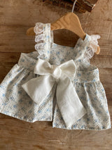 ［Anne shirley］Flower ribbon frill set up